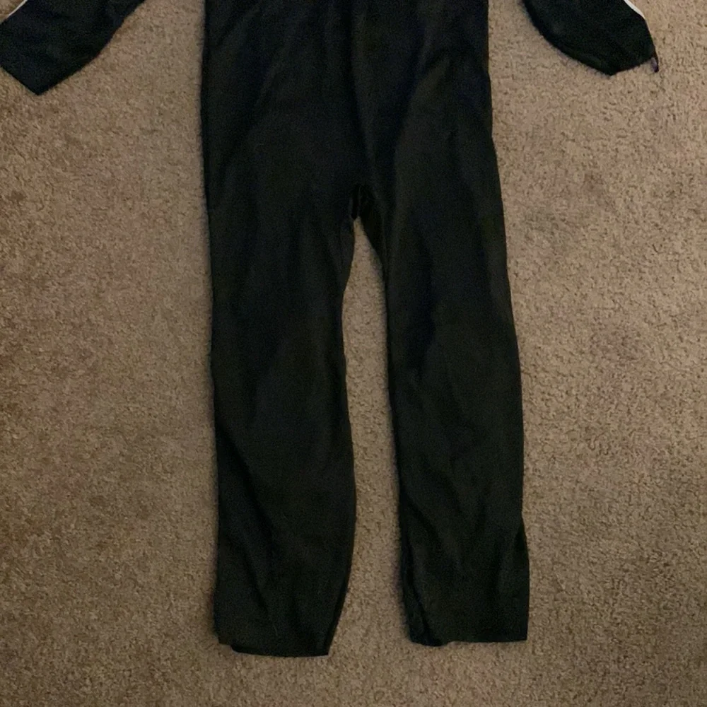 Skeleton Halloween outfit large kid size see measurements long legs shoe covers
